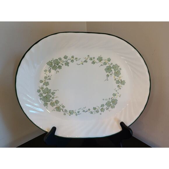 CORELLE "CALLAWAY IVY" OVAL 12" PLATTER/PLATE - Picture 2 of 6